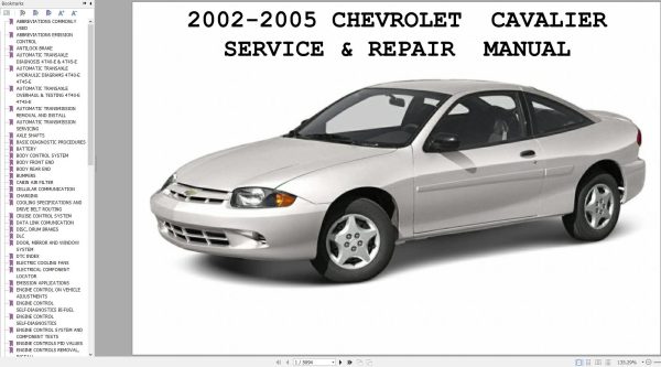 Chevrolet Cavalier 2002 2005 Service Repair Manual 1