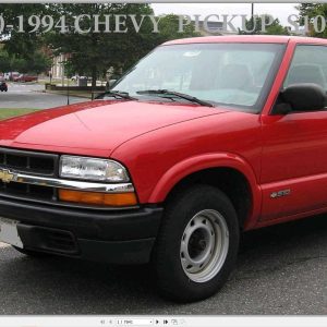 Chevrolet Chevy Pickup S10 Blaze 1990 1994 Service Repair Manual 1