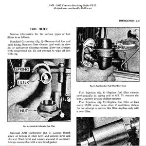 Chevrolet Corvette C1 1953 1962 Service Repair Manual 1