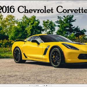 Chevrolet Corvette Z51 C7 2016 Service Repair Manual 1