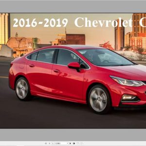 Chevrolet Cruze 2016 2019 Service Repair Manual 1
