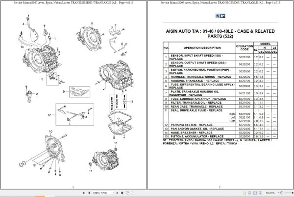 Chevrolet Epica to Suzuki Verona 2006 2010 Service Repair Manual 3