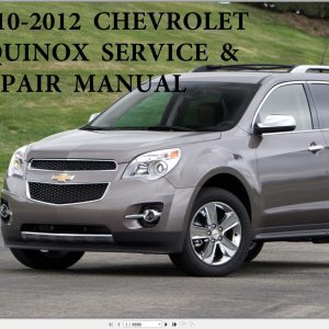 Chevrolet Equinox 2010 2012 Service Repair Manual 1