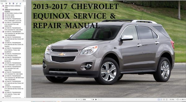 Chevrolet Equinox 2013 2017 Service Repair Manual 1