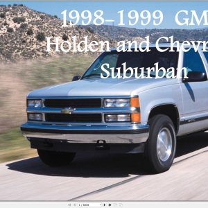 Chevrolet GMC Holden Suburban 2000 Service Repair Manual 1