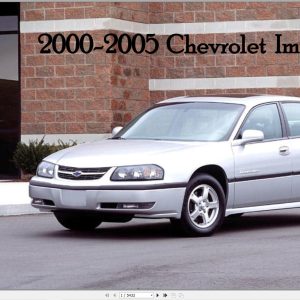 Chevrolet Impala 2000 2005 2000 2005 Service Repair Manual 1