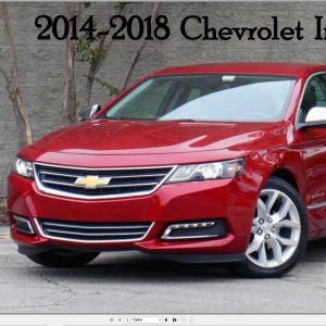 Chevrolet Impala 2014 2018 Service Repair Manual 1