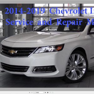 Chevrolet Impala 2014 2019 Service Repair Manual 1