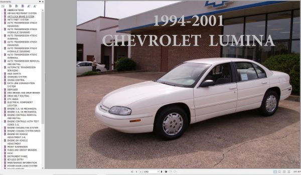 Chevrolet Lumina 1994 2001 Service Repair Manual 1