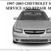 Chevrolet Malibu 1997 2003 Service Repair Manual 1
