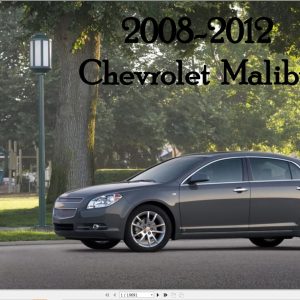 Chevrolet Malibu 2008 2012 Service Repair Manual 1