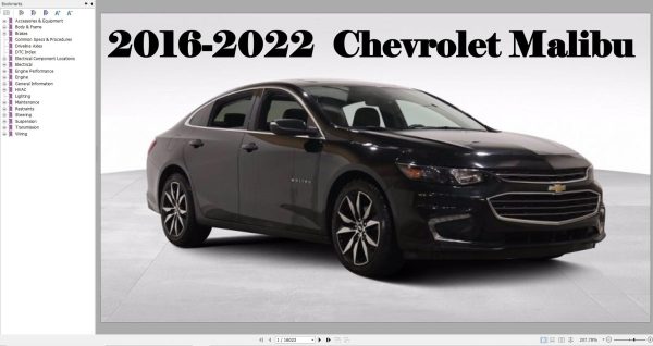 Chevrolet Malibu 2016 2022 Service Repair Manual 1