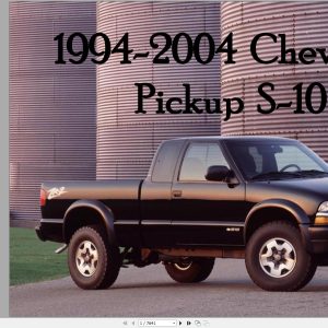 Chevrolet Pickup S 10 1994 2004 Service Repair Manual 1