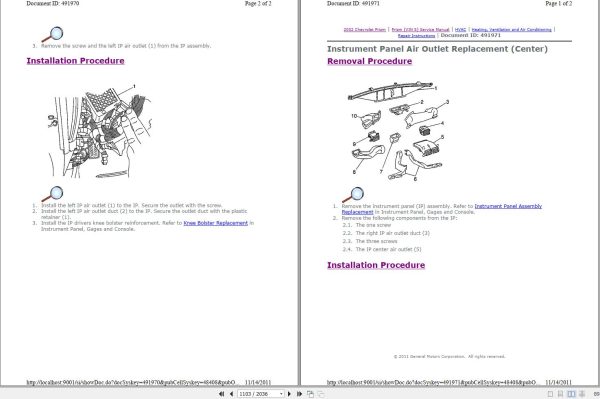 Chevrolet Prizm 1998 2002 Service Repair Manual 3