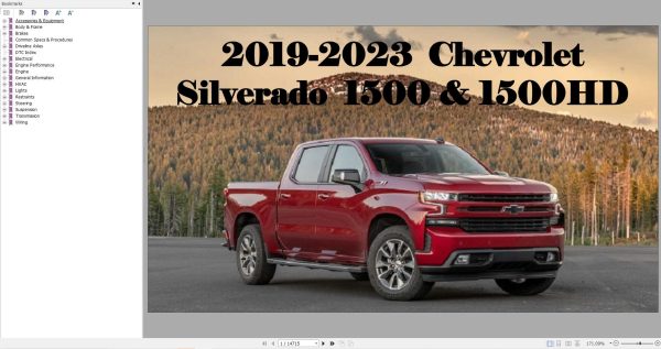 Chevrolet Sierra 1500 1500HD 2019 2023 Service Repair Manual 1