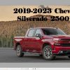 Chevrolet Silverado 2500HD 2019 2023 Service Repair Manual 1