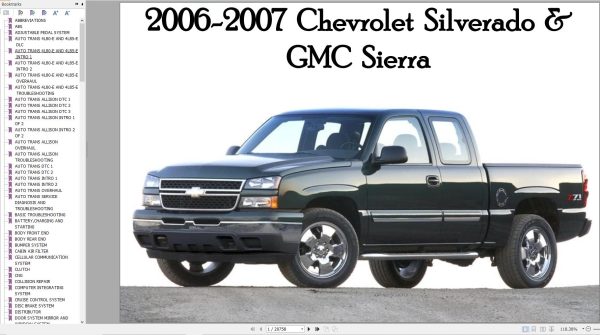 Chevrolet Silverado GMC Sierra 2006 2007 Service Repair Manual 1