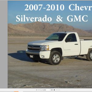Chevrolet Silverado GMC Sierra 2007 2010 Service Repair Manual 1
