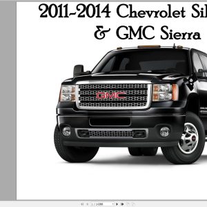 Chevrolet Silverado GMC Sierra 2011 2014 Service Repair Manual 1