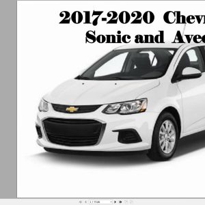 Chevrolet Sonic Aveo 2017 2020 Service Repair Manual 1