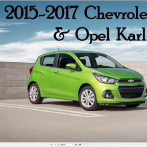 Chevrolet Spark Opel Karl 2015 2017 Service Repair Manual 1