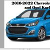 Chevrolet Spark Opel Karl 2016 2022 Service Repair Manual 1