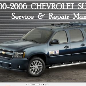 Chevrolet Suburban 2000 2006 Service Repair Manual 1