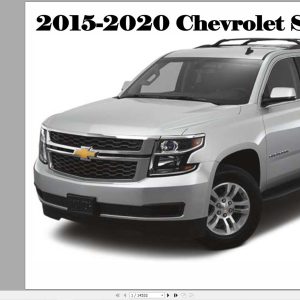 Chevrolet Suburban 2015 2020 Service Repair Manual 1