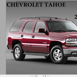 Chevrolet Tahoe 2000 2006 Service Repair Manual 1