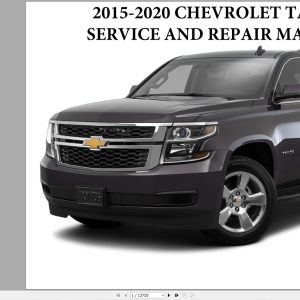Chevrolet Tahoe 2015 2020 Service Repair Manual 1