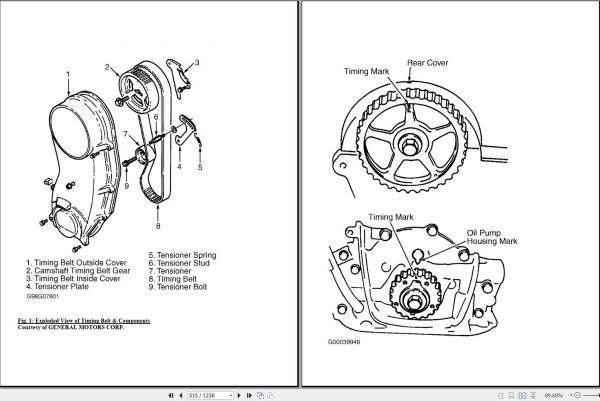 Chevrolet Tracker Sunrunner 1994 1999 Service Repair Manual 2