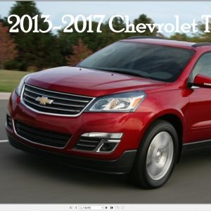 Chevrolet Traverse 2013 2017 Service Repair Manual 1