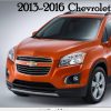 Chevrolet Trax 2013 2016 Service Repair Manual 1