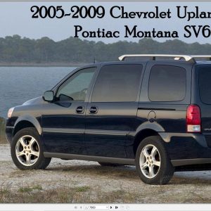 Chevrolet Uplander Pontiac Montana SV6 2005 2009 Service Repair Manual 1