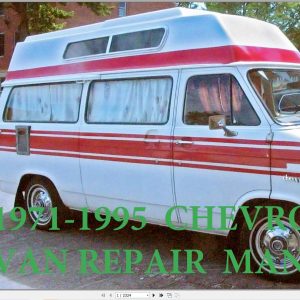 Chevrolet Van G10 G20 G30 1971 1995 Service Repair Manual 1