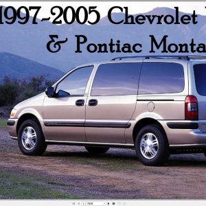 Chevrolet Venture Pontiac Montana 1997 2005 Service Repair Manual 1