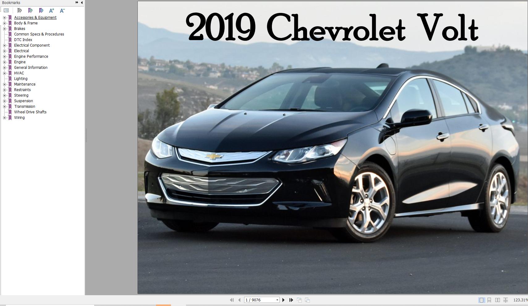 Chevrolet Volt 2019 Service Repair Manual 1