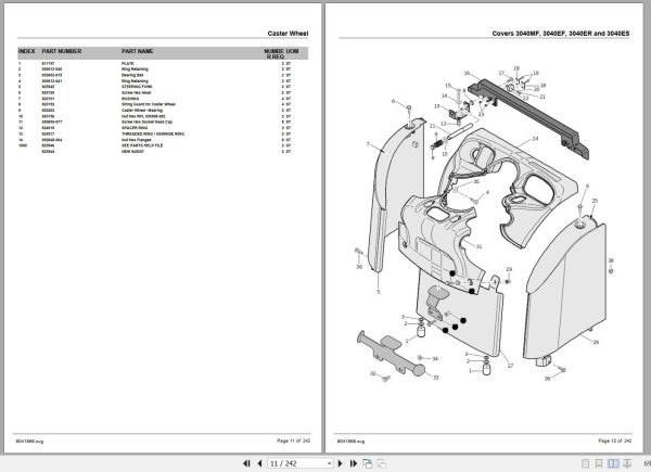 Crown Double Stacker DT3000 Parts Manual 2
