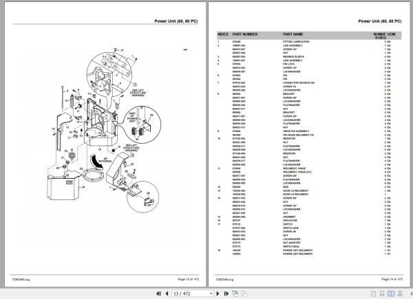 Crown Electric Pallet 40PC 60PC 80PC Parts Manual 2