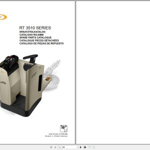 Crown Electric Pallet RT3510 Series Parts Manual 1