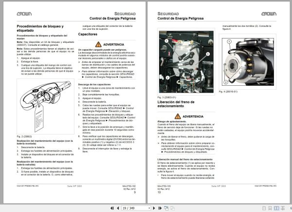 Crown Electric Palllet WP3000 Series Service Parts Manual FR 2