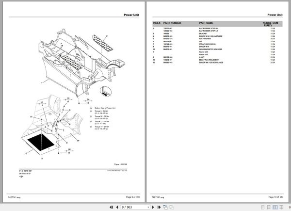 Crown Forklift C 5 Cushion Engine 4024AN10 Parts Manual 2