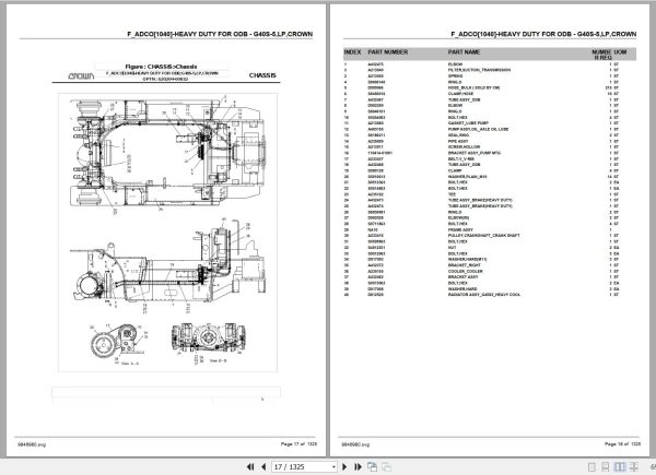 Crown Forklift CG35S 5 CG40S 5 CG45S 5 CG50C 5 CG55C 5 Parts Manual 2