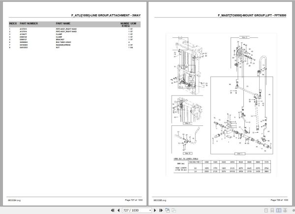 Crown Forklift CG60S 7 CG70S 7 Parts Manual 2