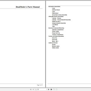 Crown Forklift DualMode L Parts Manual 1