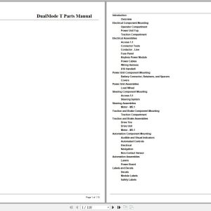 Crown Forklift DualMode T Parts Manual 1