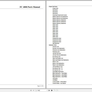 Crown Forklift FC4000 Parts Manual 1