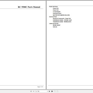 Crown Forklift RC5500C Parts Manual 1