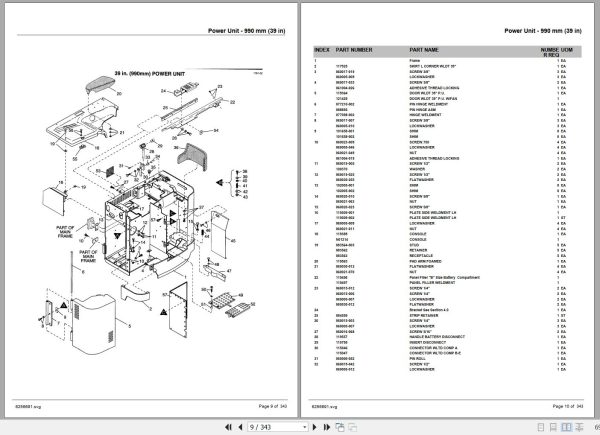 Crown Forklift RS3000 Parts Manual 2