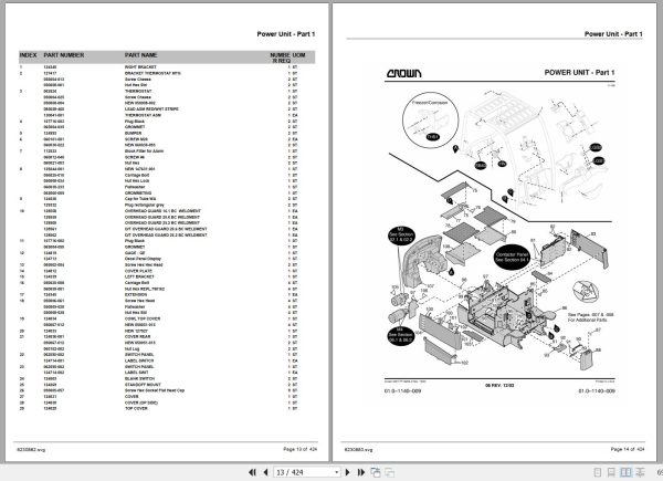 Crown Forklift SC4000 Parts Manual 2